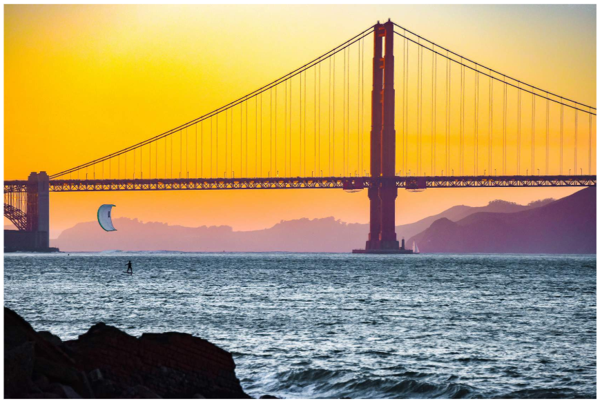 Bridge spanning across water.