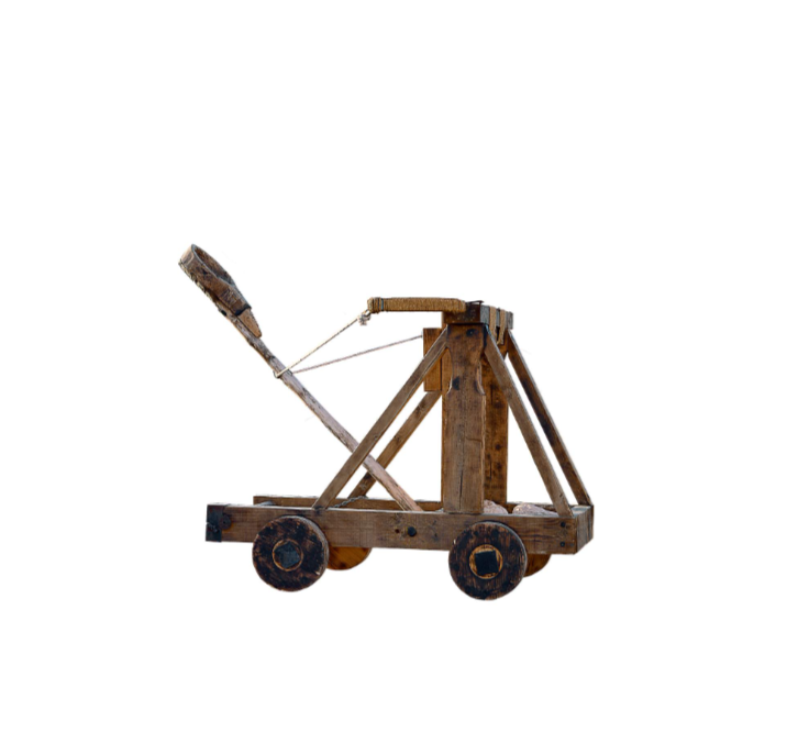 Launcher for tossing a bean bag.